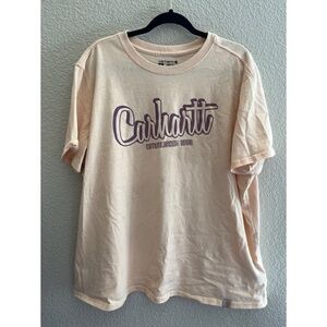Carhartt Peach Logo Tee Loose Fit Size 2X